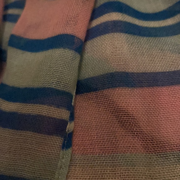 J. Crew Lightweight Scarf in Lavender Stripes - Picture 4 of 4